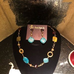 Necklace and earrings set